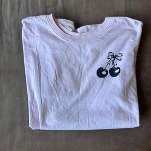 Pink Cherry Self Care Bear tee